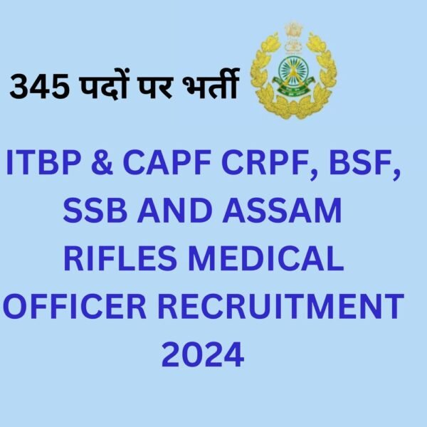 ITBP recruitment 2024 online apply in Hindi